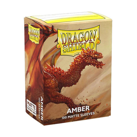 DRAGON SHIELD MATTE AMBER ORANGE 100CT