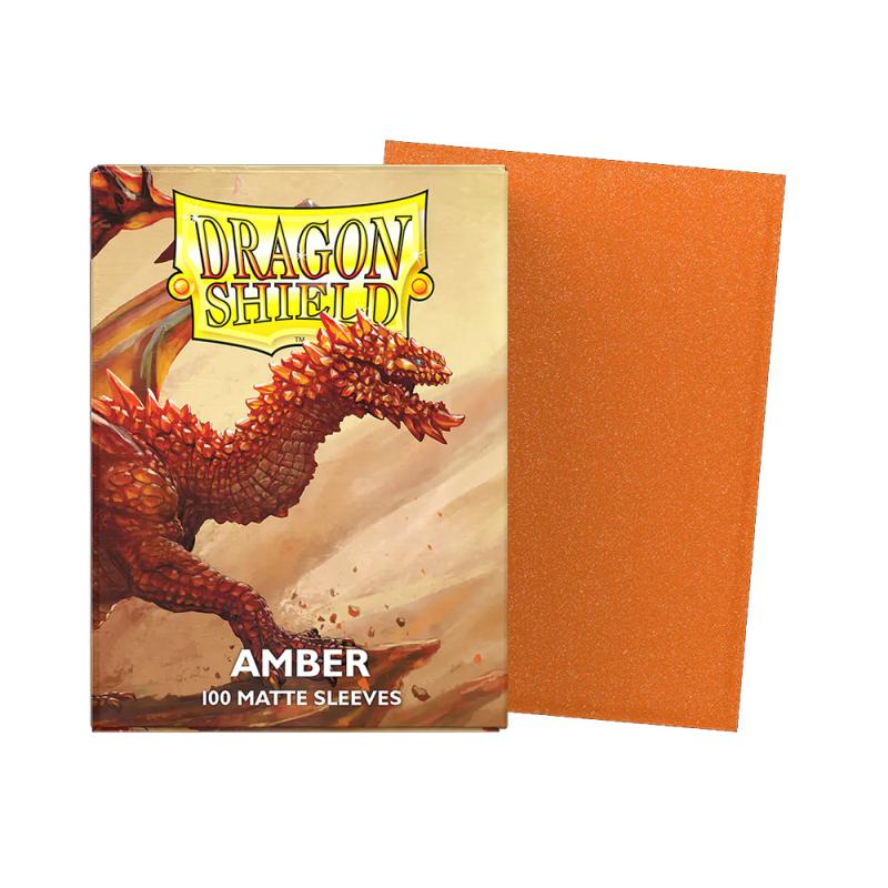 DRAGON SHIELD MATTE AMBER ORANGE 100CT