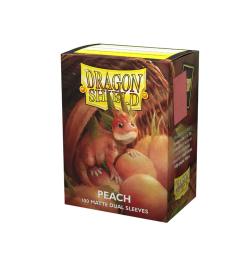 DRAGON SHIELD MATTE DUAL PEACH PIIP 100CT