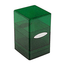 DECK BOX SATIN TOWER GLITTER GREEN