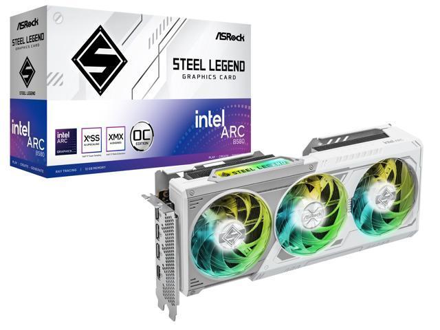 ASRock VCX B580 SL 12GO Intel Arc B580 Steel Legend 12GB OC 12GB GDDR6 192-bit