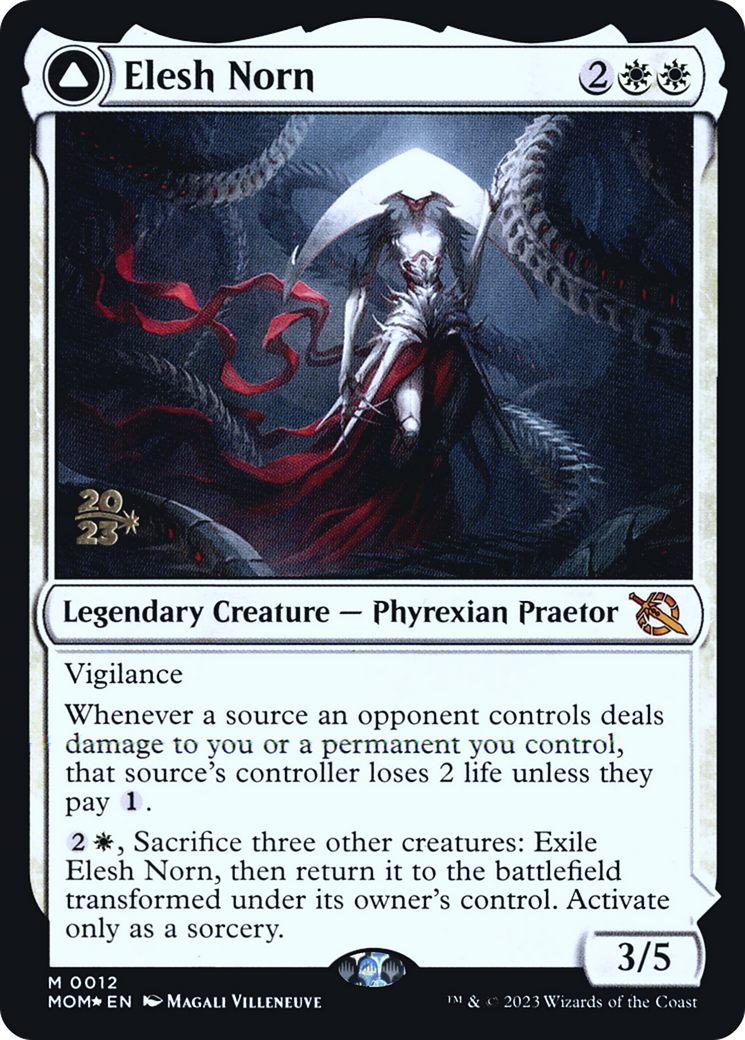 Elesh Norn // The Argent Etchings (PRE-12S) - March of the Machine Promos Foil