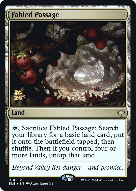 Fabled Passage (PRE-252S) - Bloomburrow Promos Foil