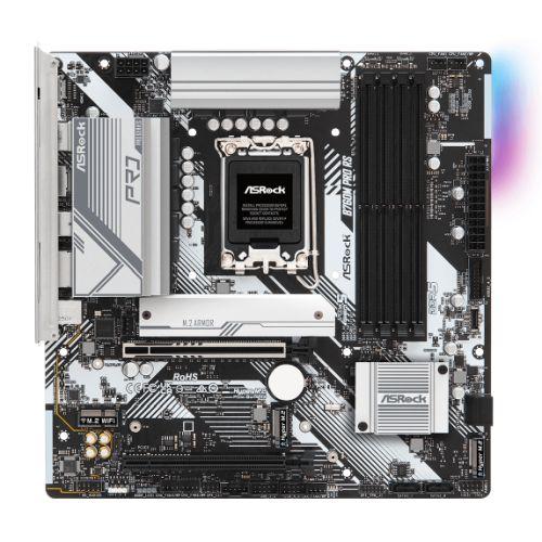 ASRock B760M Pro RS B760 LGA1700 Max192GB DDR5 Micro ATX Retail