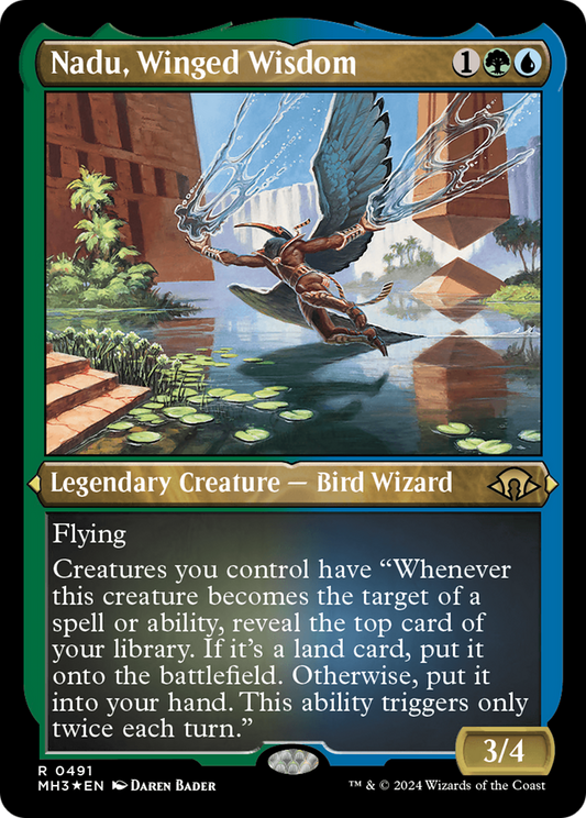 Nadu, Winged Wisdom (MH3-491) - Modern Horizons 3 Foil