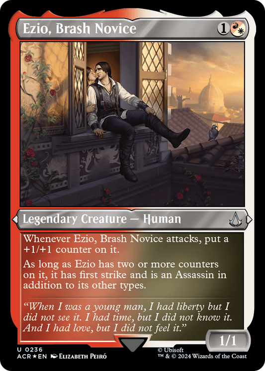 Ezio, Brash Novice (ACR-236) - Assassin's Creed Etched Foil
