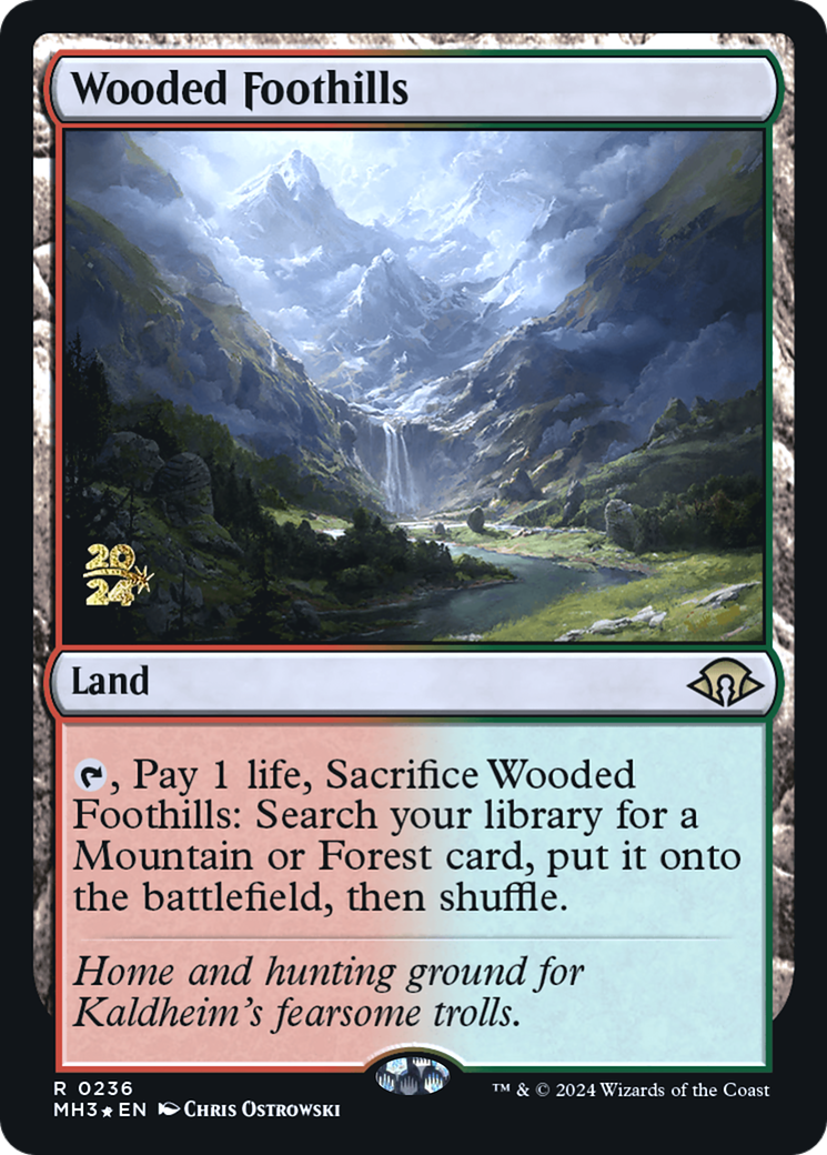 Wooded Foothills (PRE-236S) - Modern Horizons 3 Promos Foil