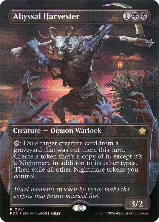 Abyssal Harvester (FDN-381) - Foundations (Borderless) Foil