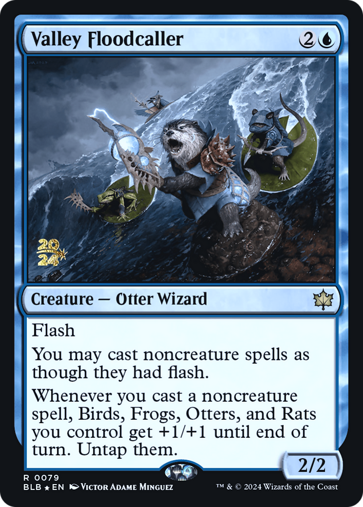 Valley Floodcaller (PRE-79S) - Bloomburrow Promos Foil