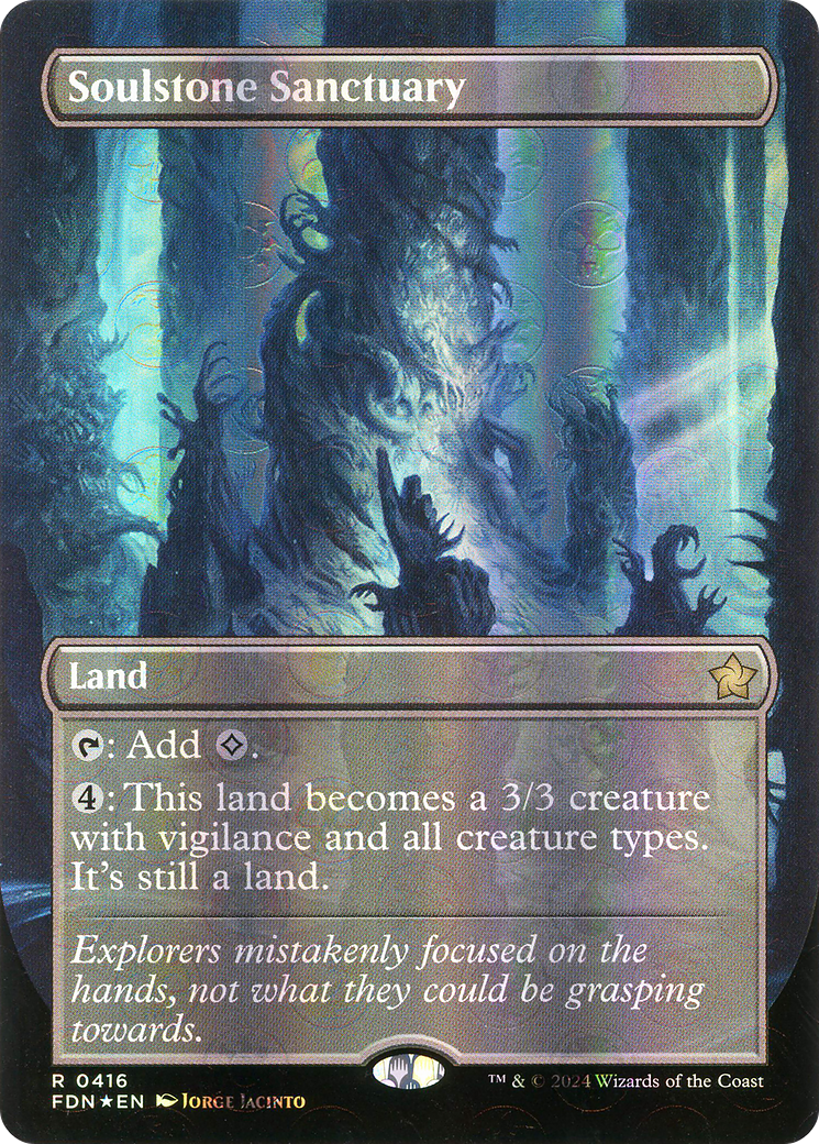 Soulstone Sanctuary (FDN-416) - Foundations (Borderless) Foil