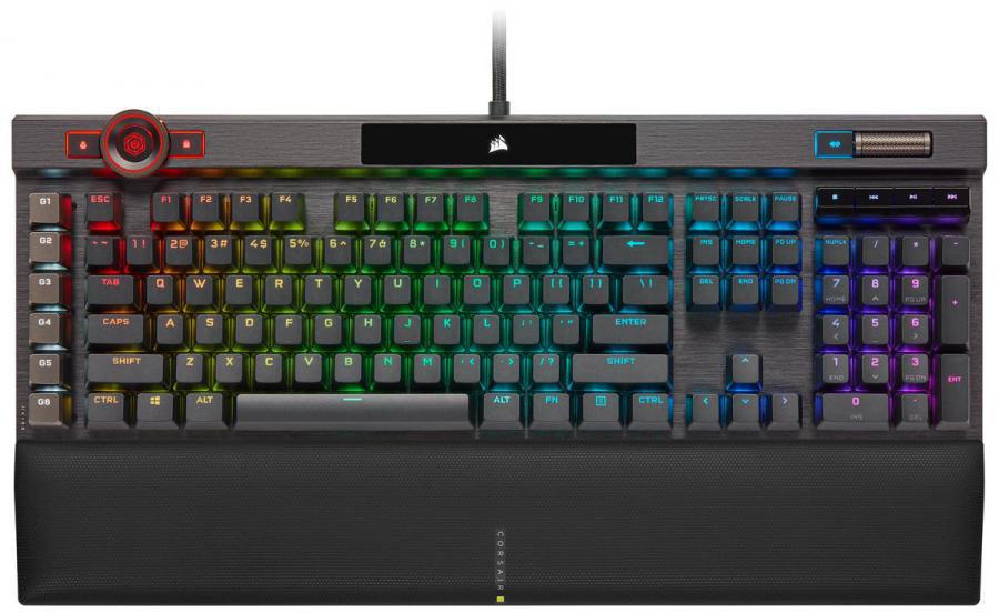 Corsair Keyboard CH-912A01A-NA K100 RGB Optical-Mechanical Gaming OPX Black