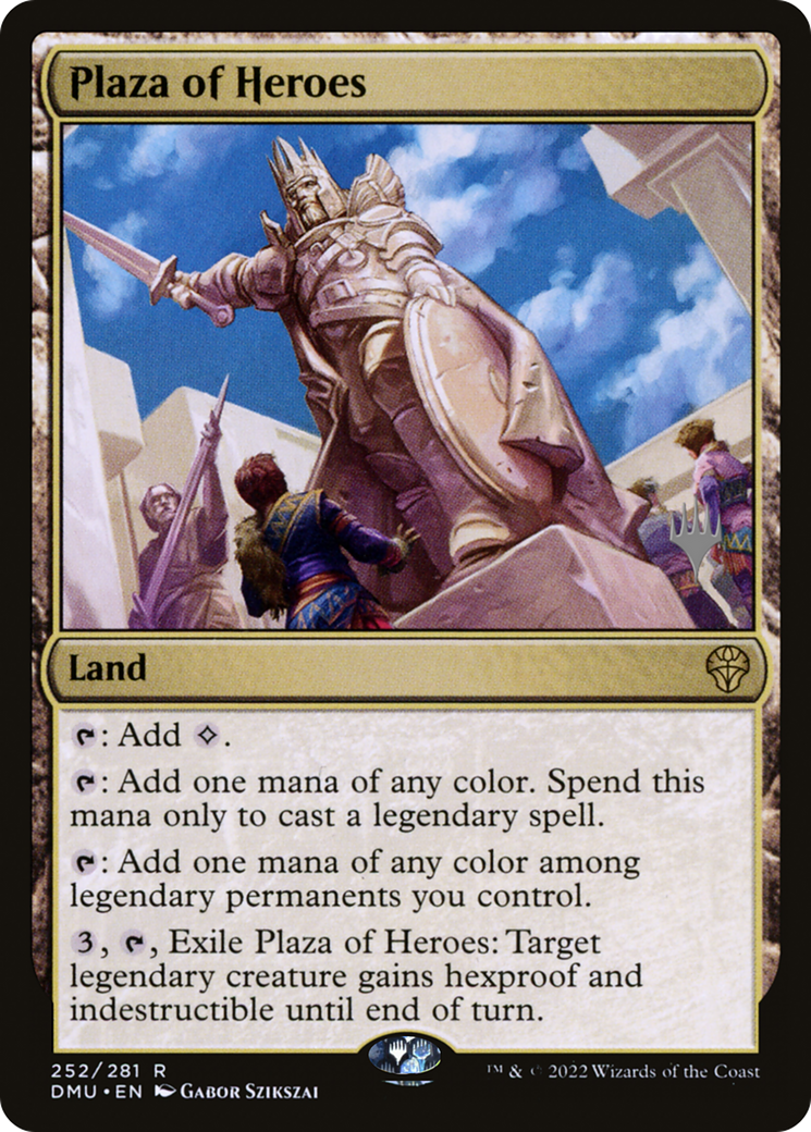 Plaza of Heroes (PPDMU-252P) - Dominaria United Promos Foil