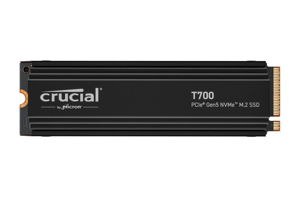 Crucial SSD CT4000T700SSD5 T700 4TB PCIe Gen5 NVMe M.2 SSD with heatsink