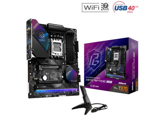 ASRock X870 Riptide WIFI X870 AM5 256GB DDR5 ATX Retail