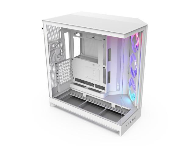 NZXT CM-H92FW-R1 H9 FLOW RGB Mid Tower Clear TG White