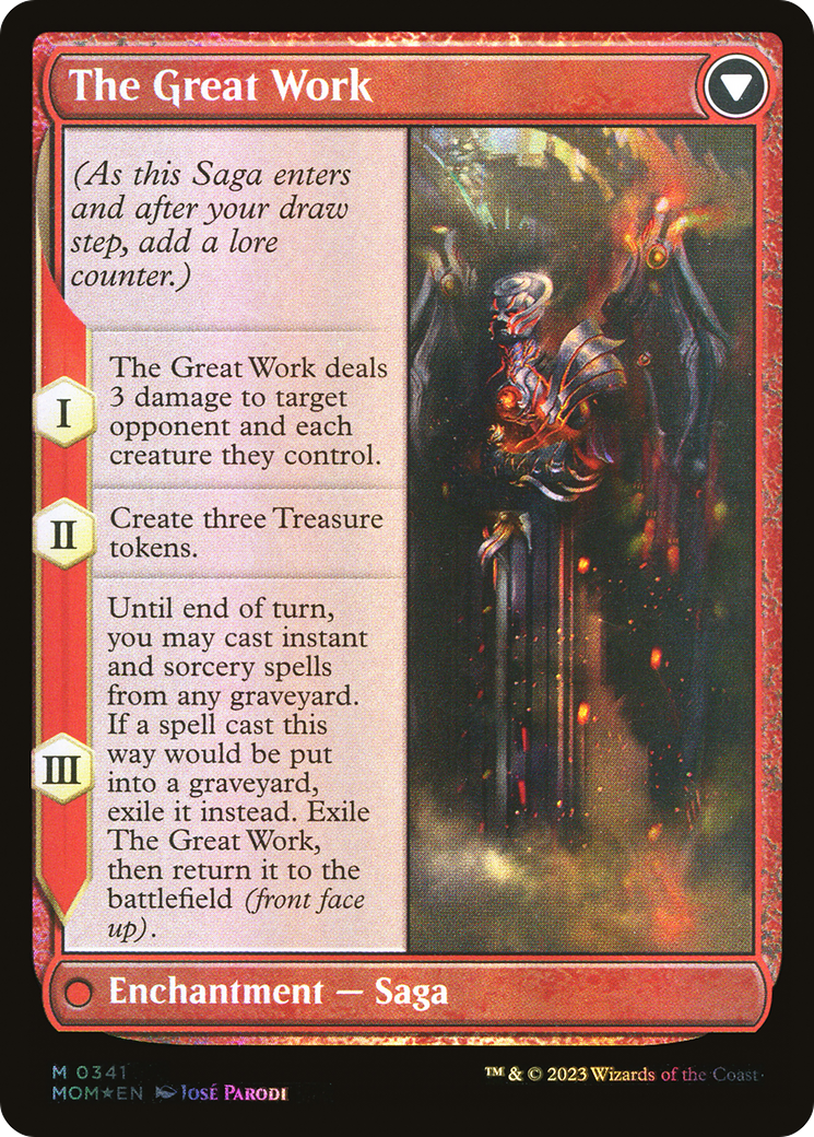 Urabrask // The Great Work (MOM-341) - March of the Machine (Borderless) Foil