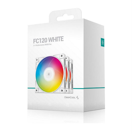 DeepCool FC120 BLANC RGB PWM Hydro Roulement 3-Pack