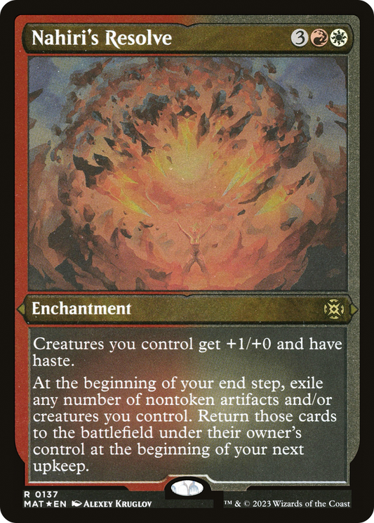 Nahiri's Resolve (MAT-137) - March of the Machine: The Aftermath Etched Foil