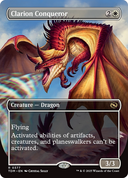Clarion Conqueror (Borderless) (TDM-377) - Tarkir: Dragonstorm (Borderless)