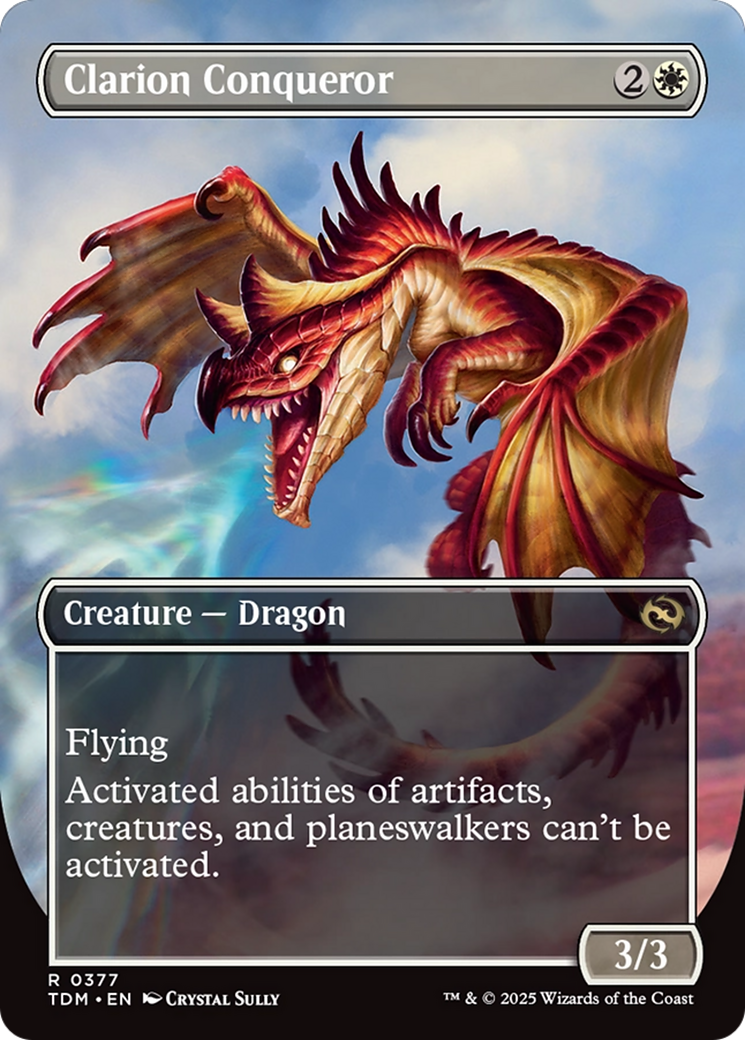 Clarion Conqueror (Borderless) (TDM-377) - Tarkir: Dragonstorm (Borderless)