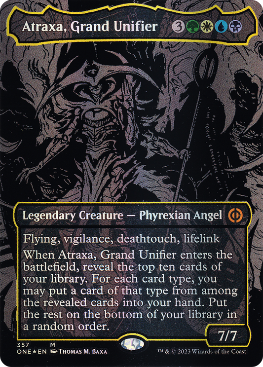 Atraxa, Grand Unifier (ONE-357) - Phyrexia: All Will Be One (Borderless) Foil