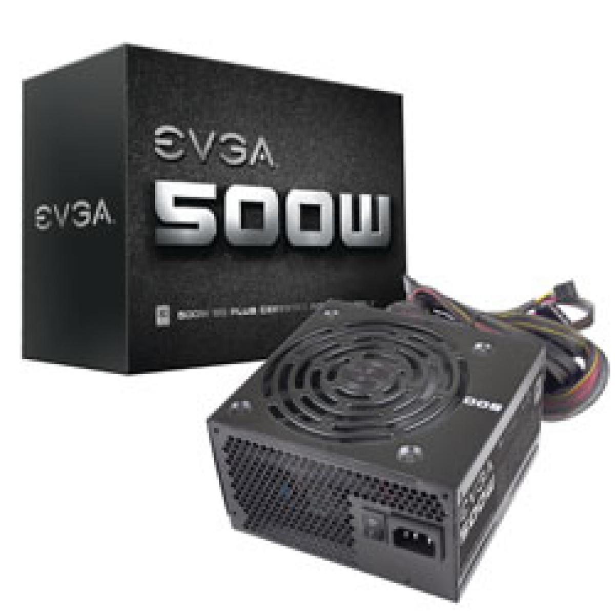 EVGA Power Supply 100-W1-0500-KR 500W 80Plus +12V 120mm Ultra-Quiet Fan APFC