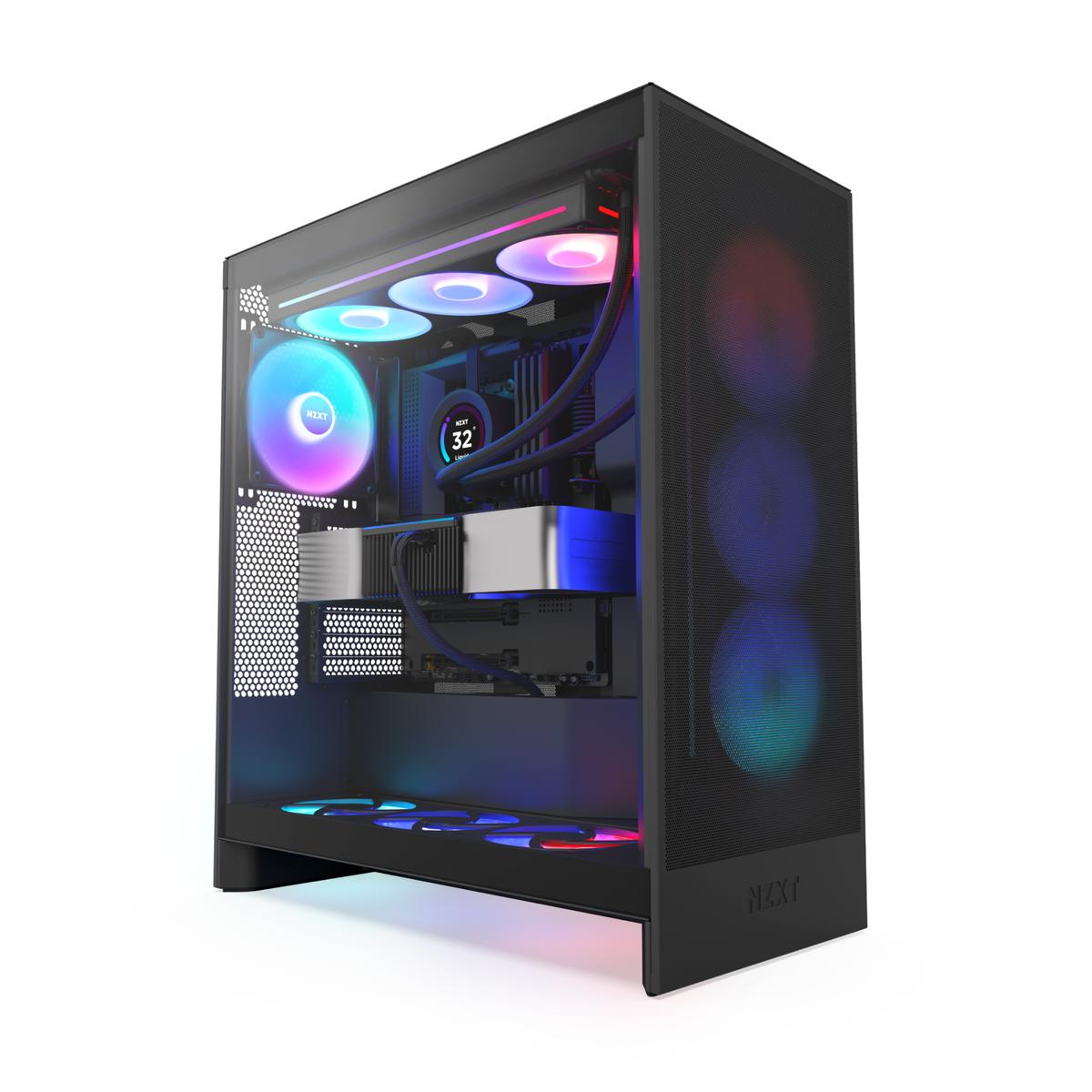 NZXT H7 FLOW RGB (2024) Black MidTower