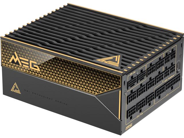 MSI MEG Ai1600T PCIE5 1600W APFC 80+Titanium Fully-Modular ATX 12V Retail