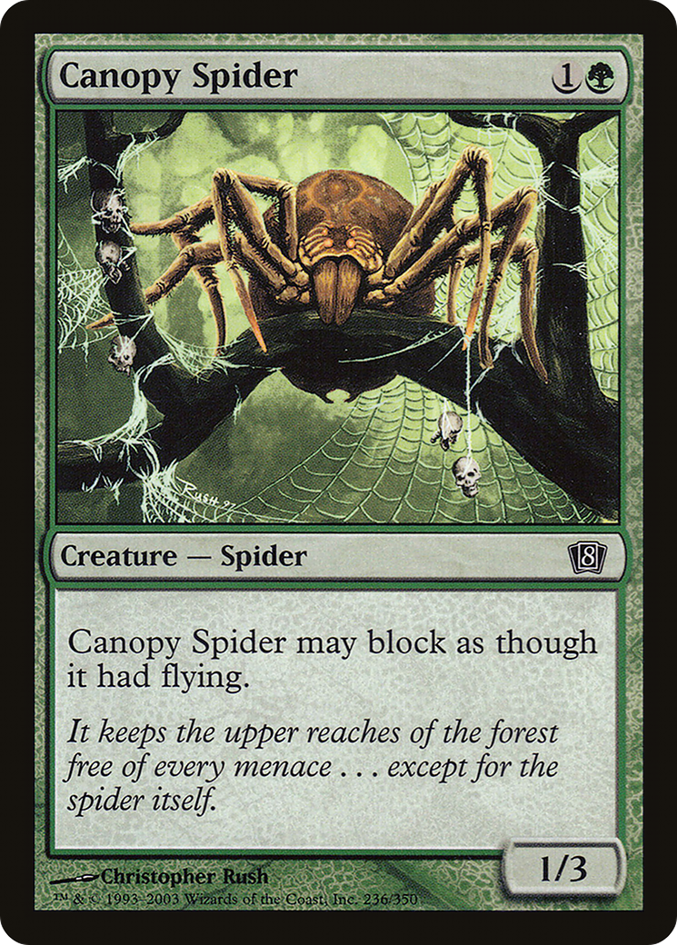 Canopy Spider (8ED-236★) - Eighth Edition Foil