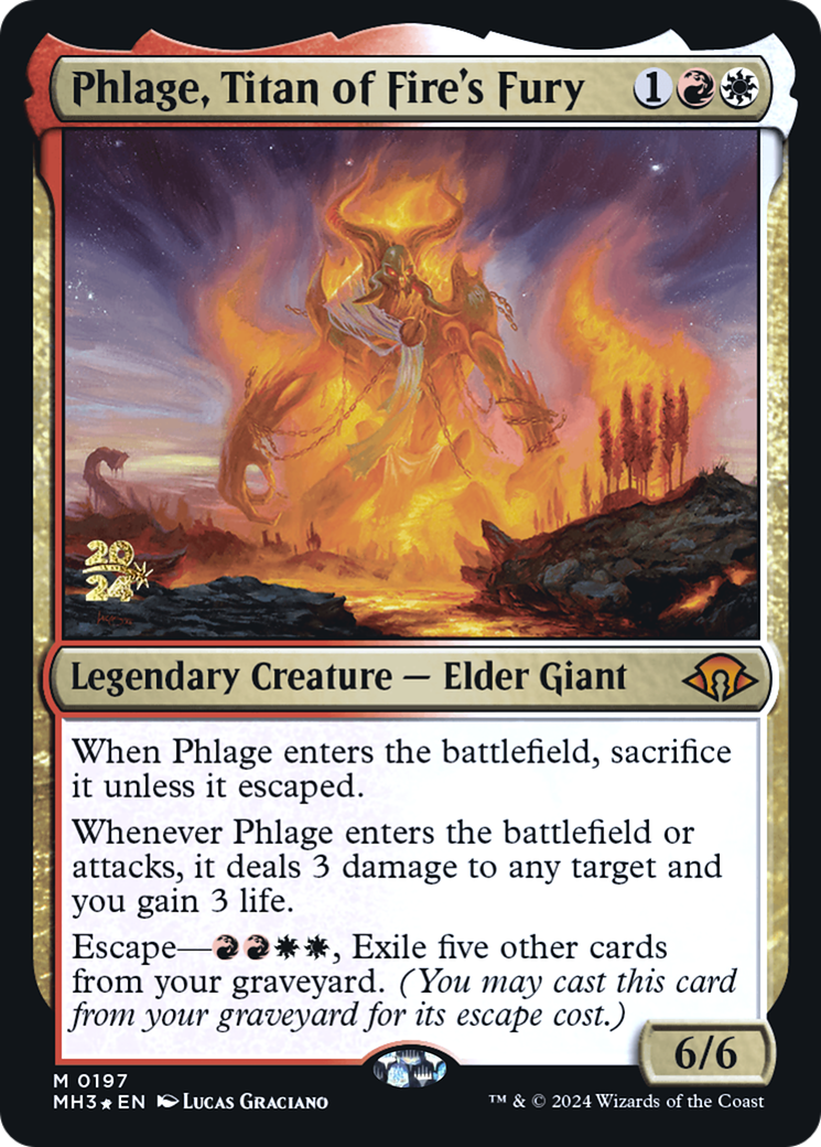 Phlage, Titan of Fire's Fury (PRE-197S) - Modern Horizons 3 Promos Foil