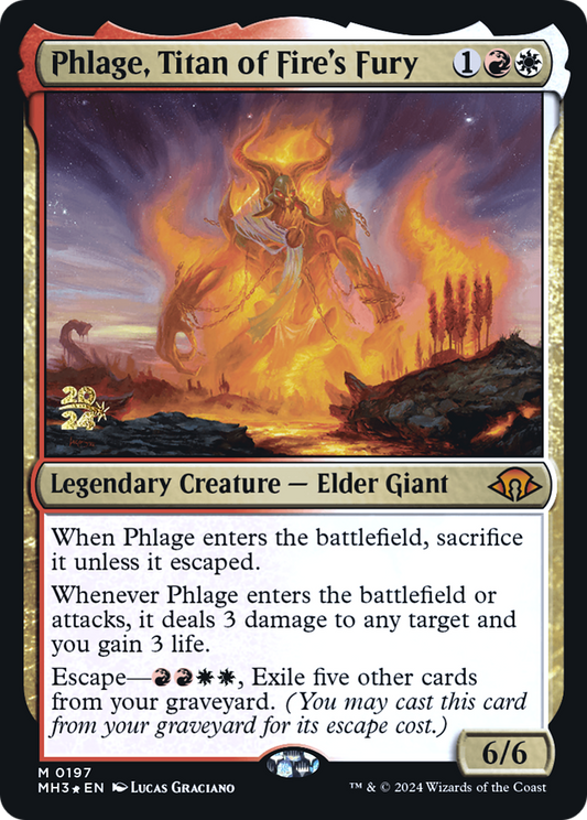 Phlage, Titan of Fire's Fury (PRE-197S) - Modern Horizons 3 Promos Foil