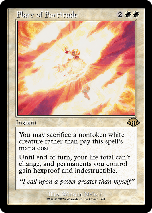 Flare of Fortitude (Retro Frame) (MH3-391) - Modern Horizons 3 Foil