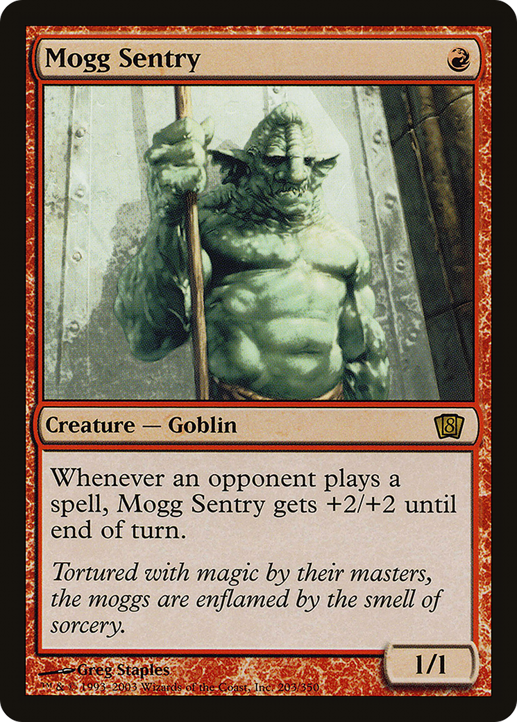 Mogg Sentry (8ED-203★) - Eighth Edition Foil