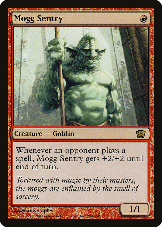 Mogg Sentry (8ED-203★) - Eighth Edition Foil