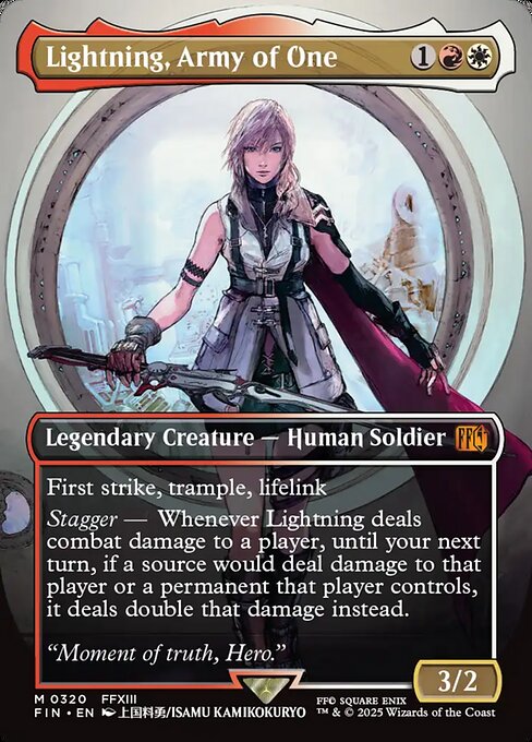 Lightning, Army of One [FIN - 320]