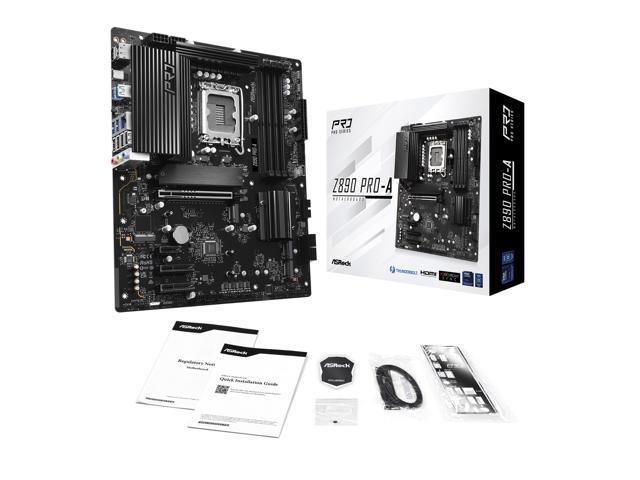 ASRock Z890 Pro-A WiFi Z890 LGA1851 256GB DDR5 ATX