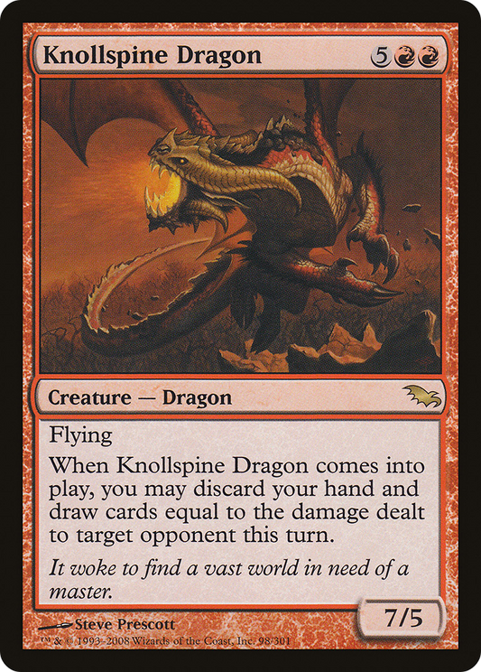 Knollspine Dragon (SHM-098) - Shadowmoor Foil