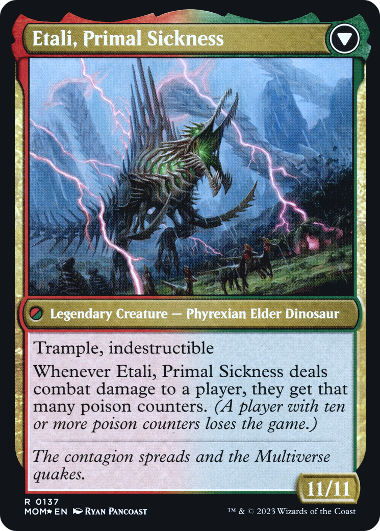 Etali, Primal Conqueror // Etali, Primal Sickness (PRE-137S) - March of the Machine Promos Foil