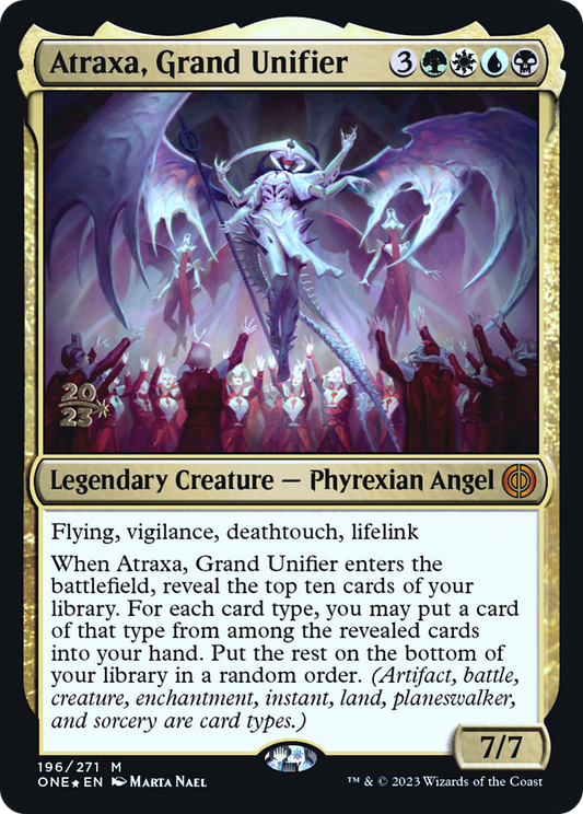 Atraxa, Grand Unifier (PRE-196S) - Phyrexia: All Will Be One Promos Foil