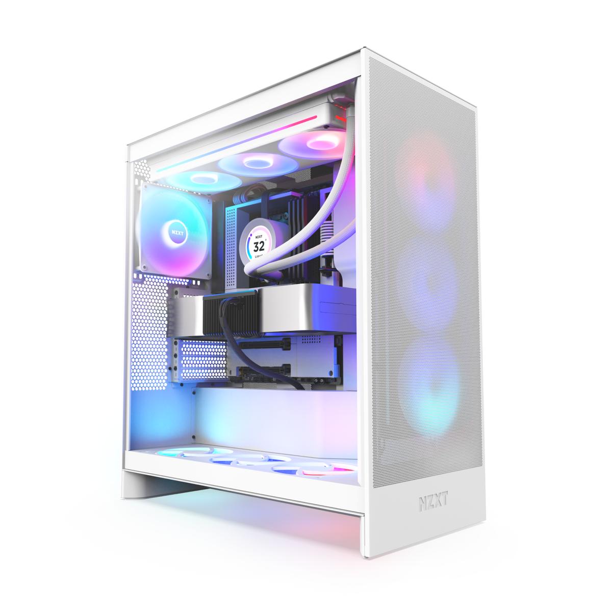 NZXT H7 FLOW RGB (2024) White MidTower