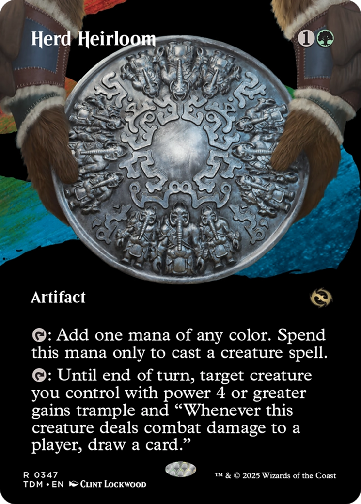 Herd Heirloom (Borderless) (TDM-347) - Tarkir: Dragonstorm: (Showcase) (Borderless) Foil