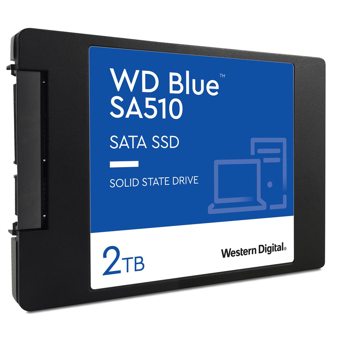 Western Digital SSD 2 To SATAIII 2,5 7 mm BLEU SA510 Vente au détail