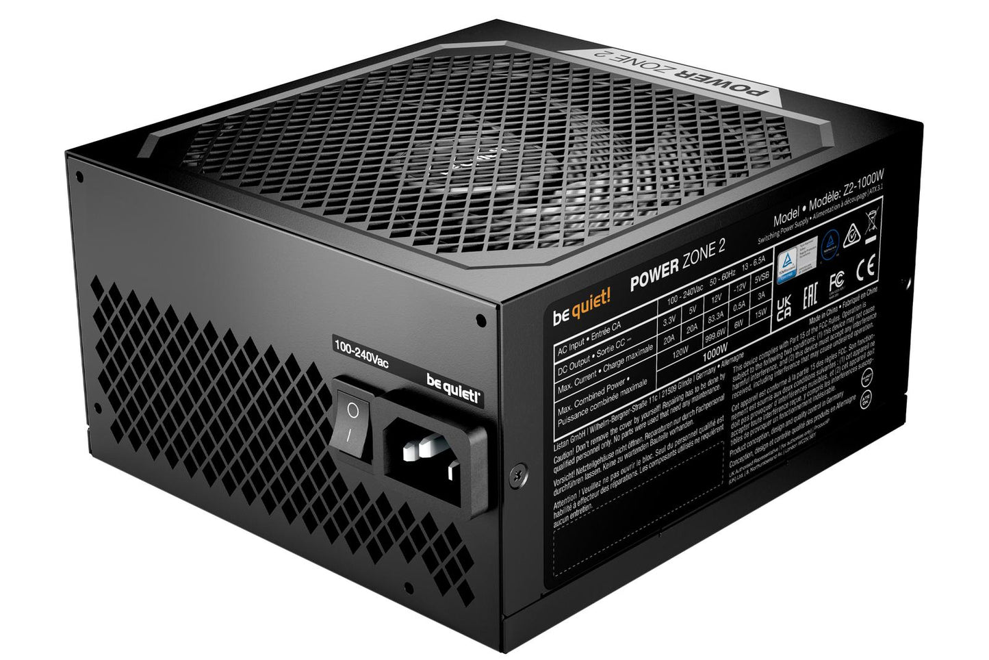 be quiet! PS BP030US Power Zone 2 1200W 80+ Platinum