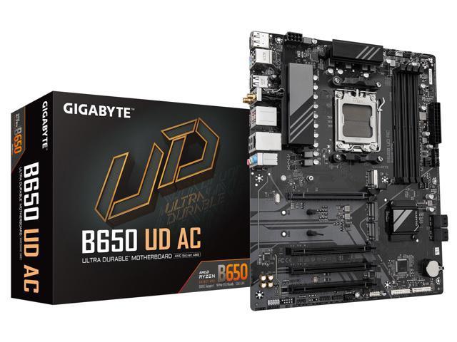 Gigabyte B650 UD AC AMD B650 AM5 Max192GB DDR5 ATX