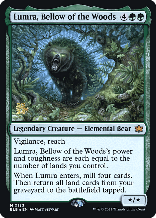 Lumra, Bellow of the Woods (PRE-183S) - Bloomburrow Promos Foil