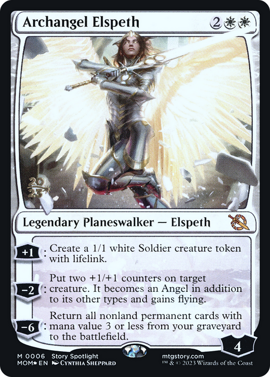 Archangel Elspeth (PRE-06S) - March of the Machine Promos Foil