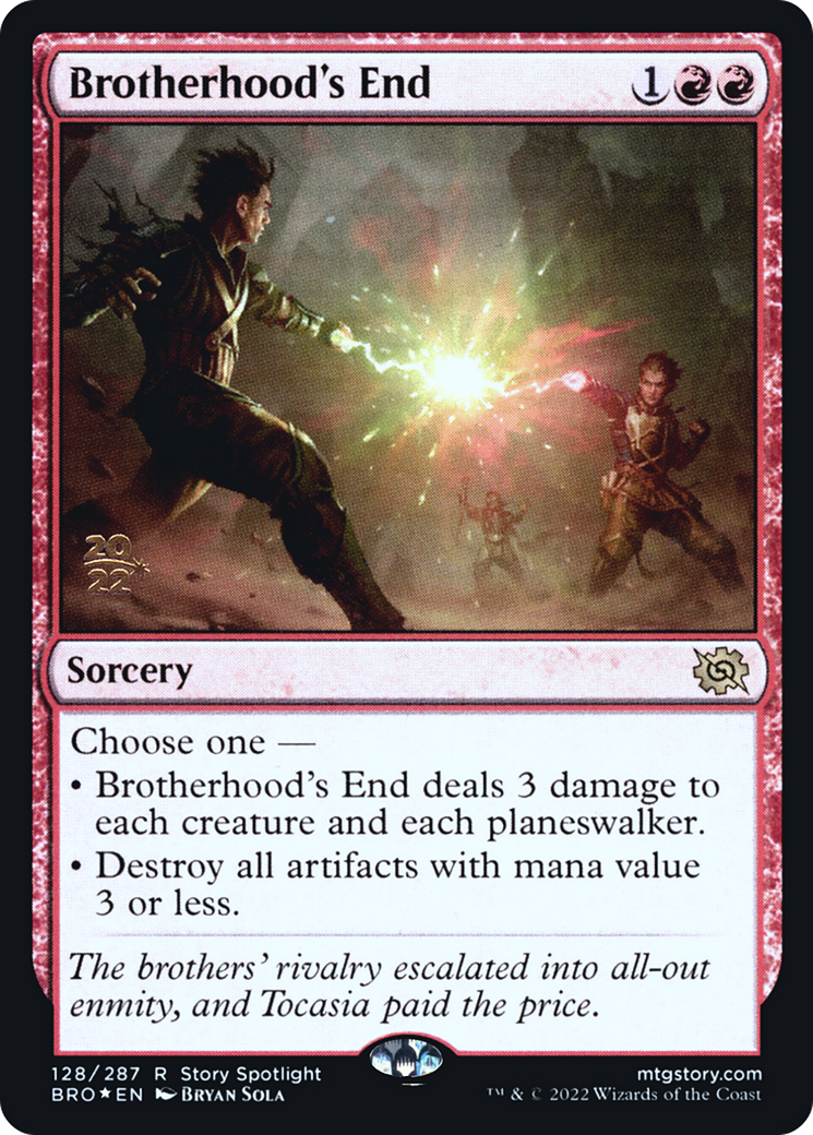 Brotherhood's End (PRE-128S) - The Brothers' War Promos Foil