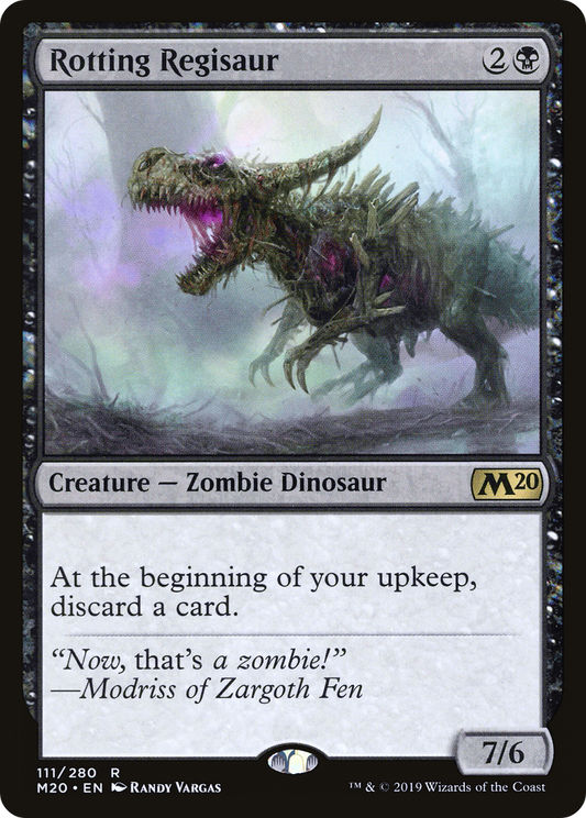 Rotting Regisaur (M20-111) - Core Set 2020 Foil
