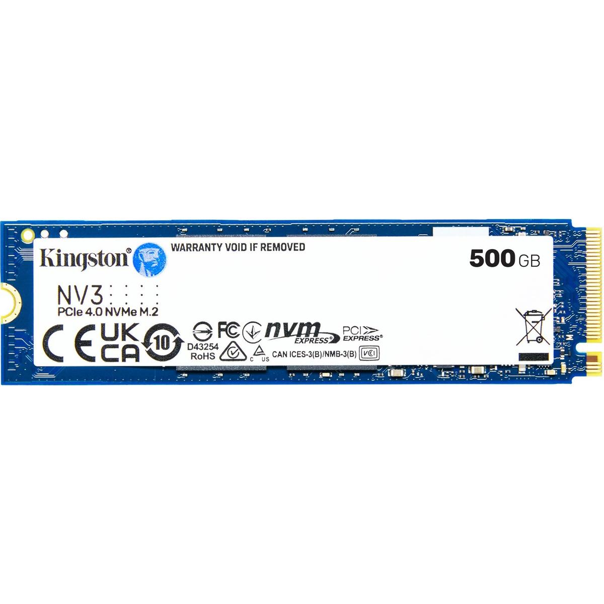 Kingston SSD SNV3S 500G 500G NV3 M.2 2280 PCIe 4.0 NVMe