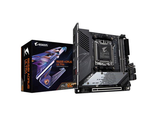 Gigabyte B650I AORUS ULTRA B650 AMD AM5 Max64GB DDR5 PCIE Mini-ITX